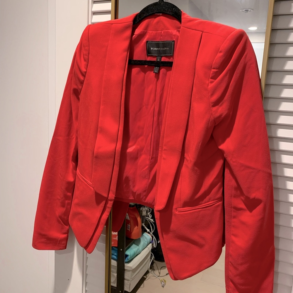 BCBGMAXAZRIA Red Blazer